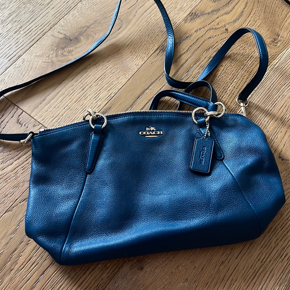 Coach blue purse